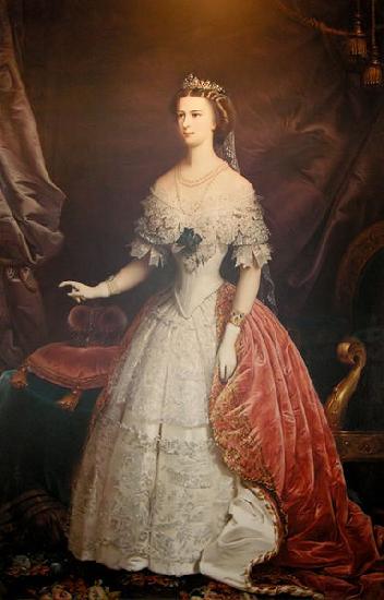 unknow artist Portrait of Empress Elisabeth of Austria-Hungary oil painting picture